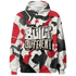 Jumman Jack University Red Hoodie Match Built Different 3D All-Over Print Broken - NastyJamz