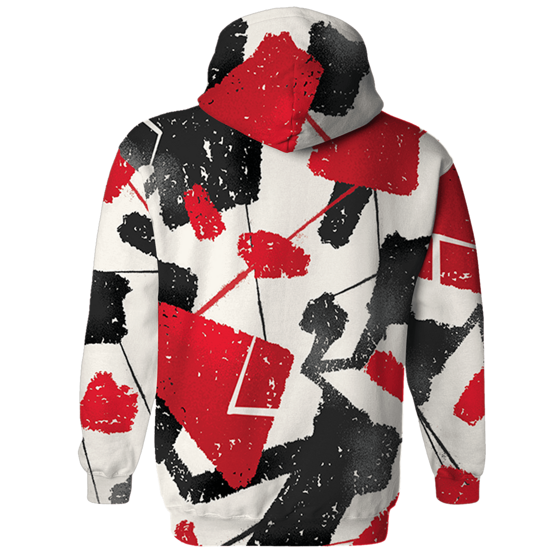 Jumman Jack University Red Hoodie Match Built Different 3D All-Over Print Broken - NastyJamz