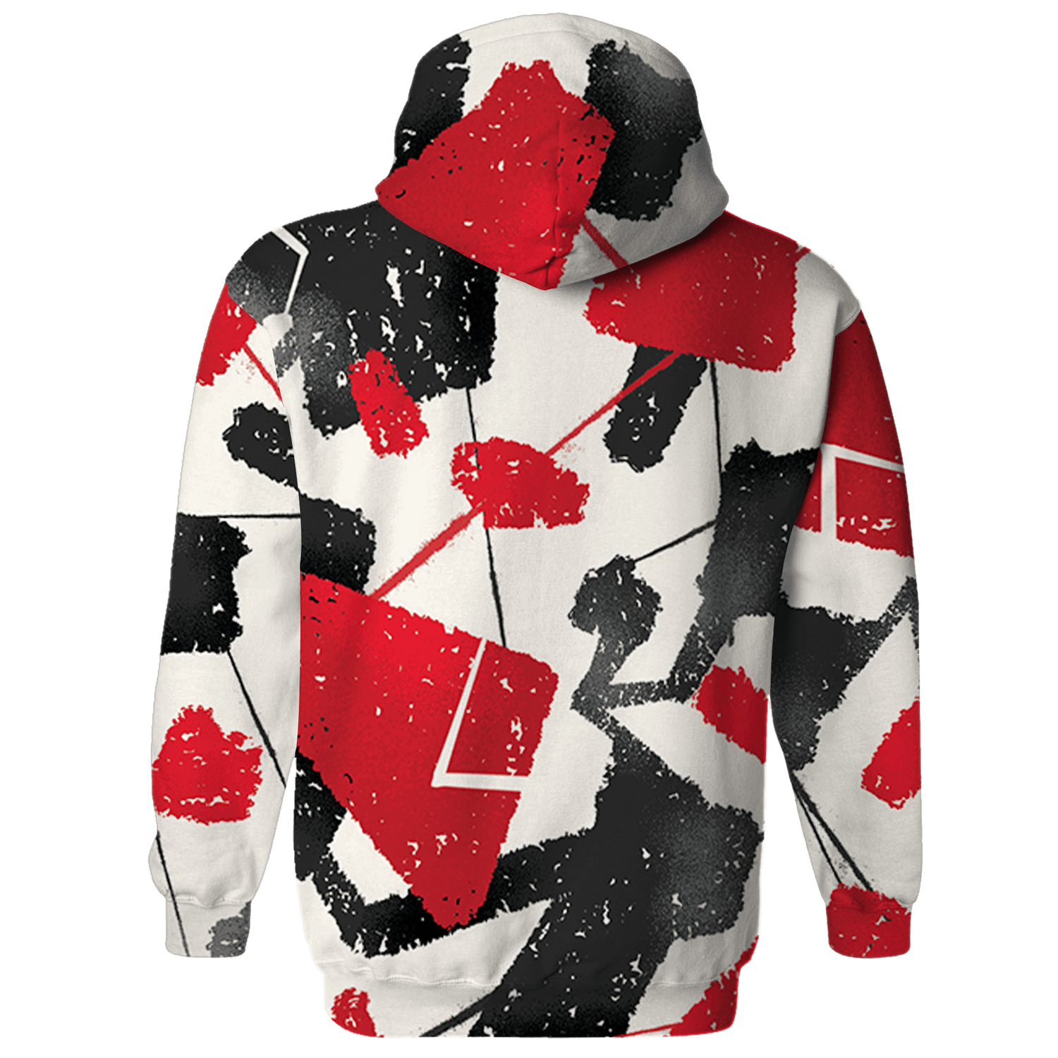 Jumman Jack University Red Hoodie Match Built Different 3D All-Over Print Broken - NastyJamz
