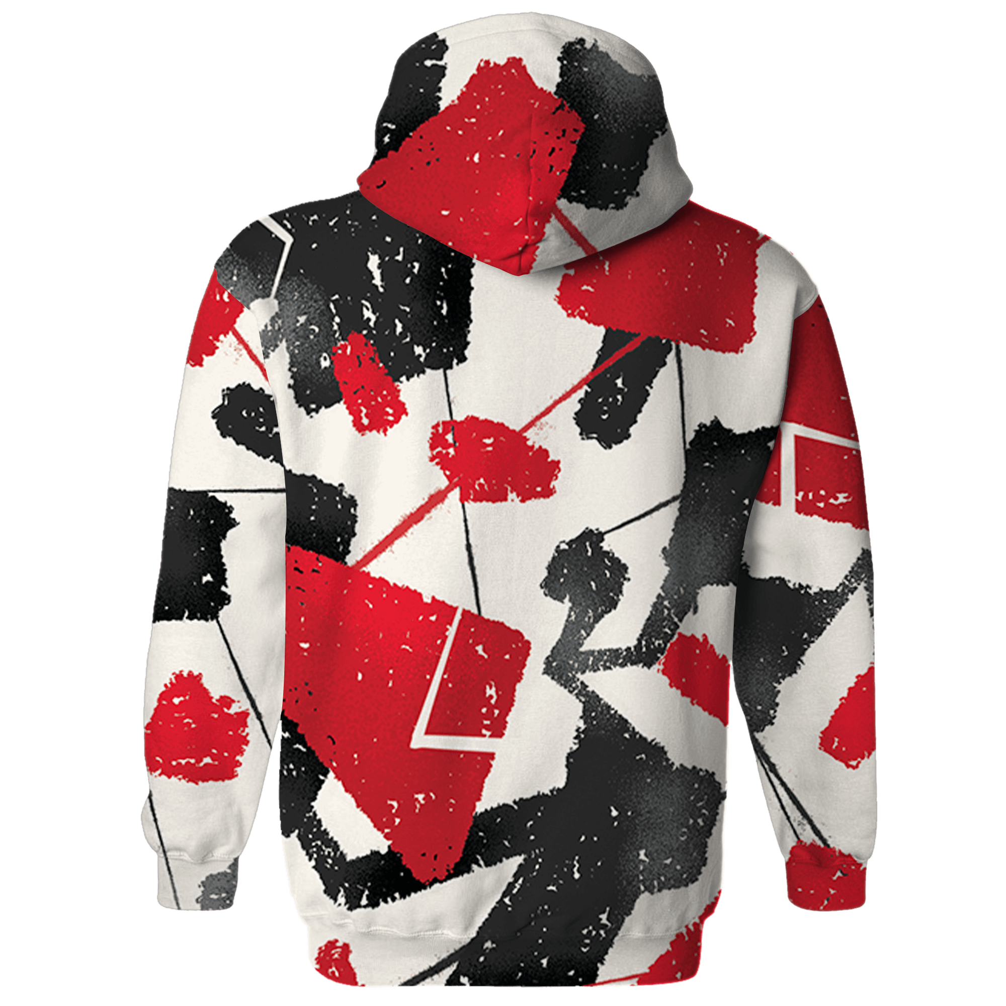 Jumman Jack University Red Hoodie Match Built Different 3D All-Over Print Broken - NastyJamz