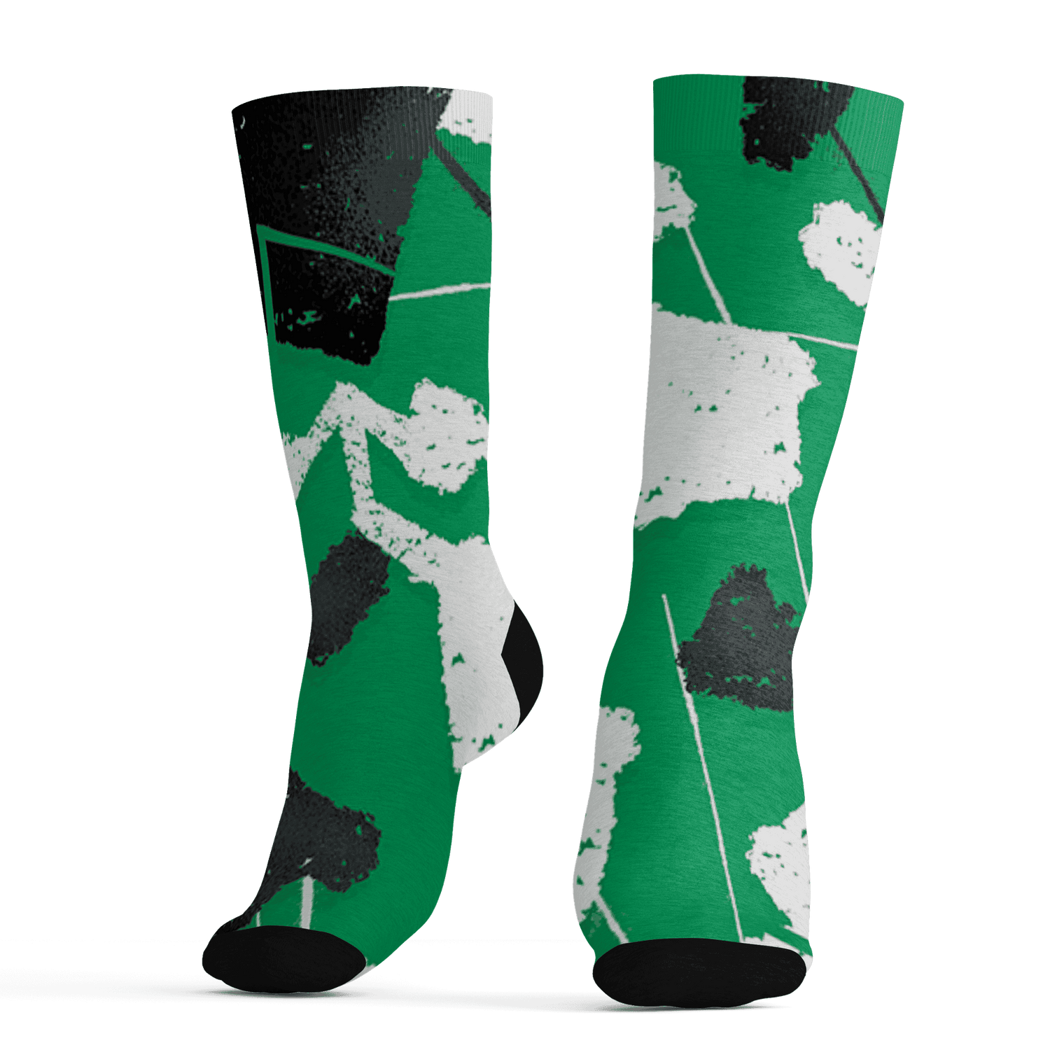 Lucky Green 5s Socks Match Built Different 3D All-Over Print Broken - NastyJamz
