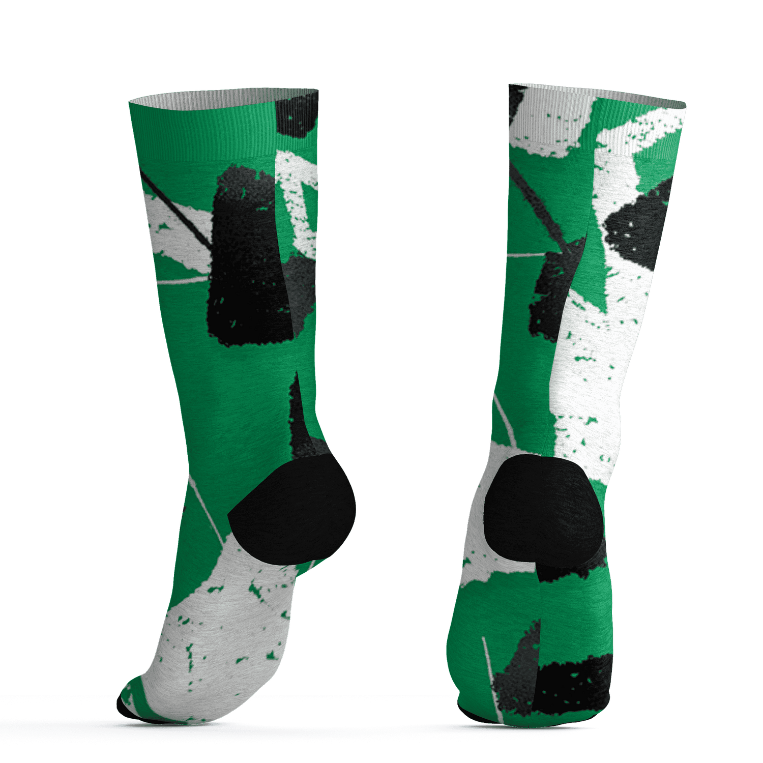 Lucky Green 5s Socks Match Built Different 3D All-Over Print Broken - NastyJamz