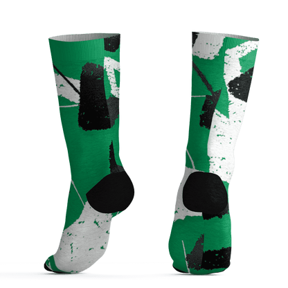 Lucky Green 5s Socks Match Built Different 3D All-Over Print Broken - NastyJamz