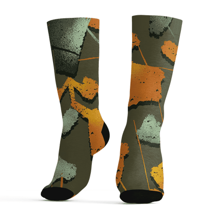 Olive 5s Socks Match Built Different 3D All-Over Print Broken - NastyJamz