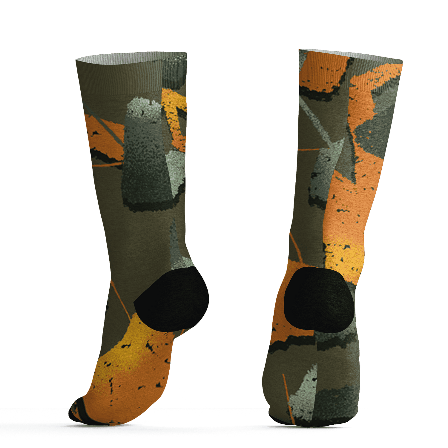 Olive 5s Socks Match Built Different 3D All-Over Print Broken - NastyJamz
