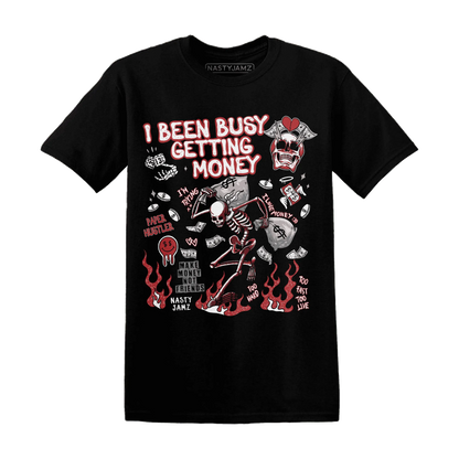 Black-Toe-Reimagined-Red-White-1s-T-Shirt-Match-Busy-Getting-Money-Skull
