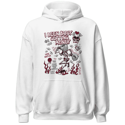 High-White-Team-Red-1s-NastyJamz-Hoodie-Match-Busy-Getting-Money-Skull