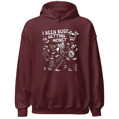 High-White-Team-Red-1s-NastyJamz-Hoodie-Match-Busy-Getting-Money-Skull