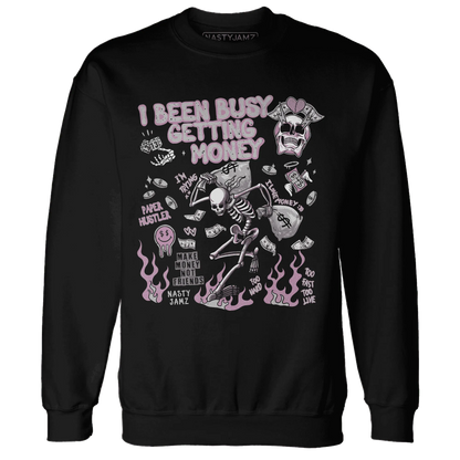 Orchid-Neutral-Grey-Black-White-4s-NastyJamz-Sweatshirt-Match-Busy-Getting-Money-Skull