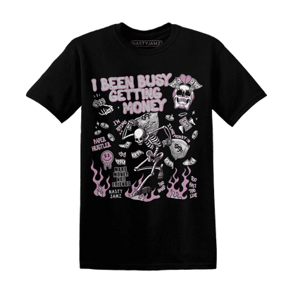 Orchid-Neutral-Grey-Black-White-4s-NastyJamz-T-Shirt-Match-Busy-Getting-Money-Skull