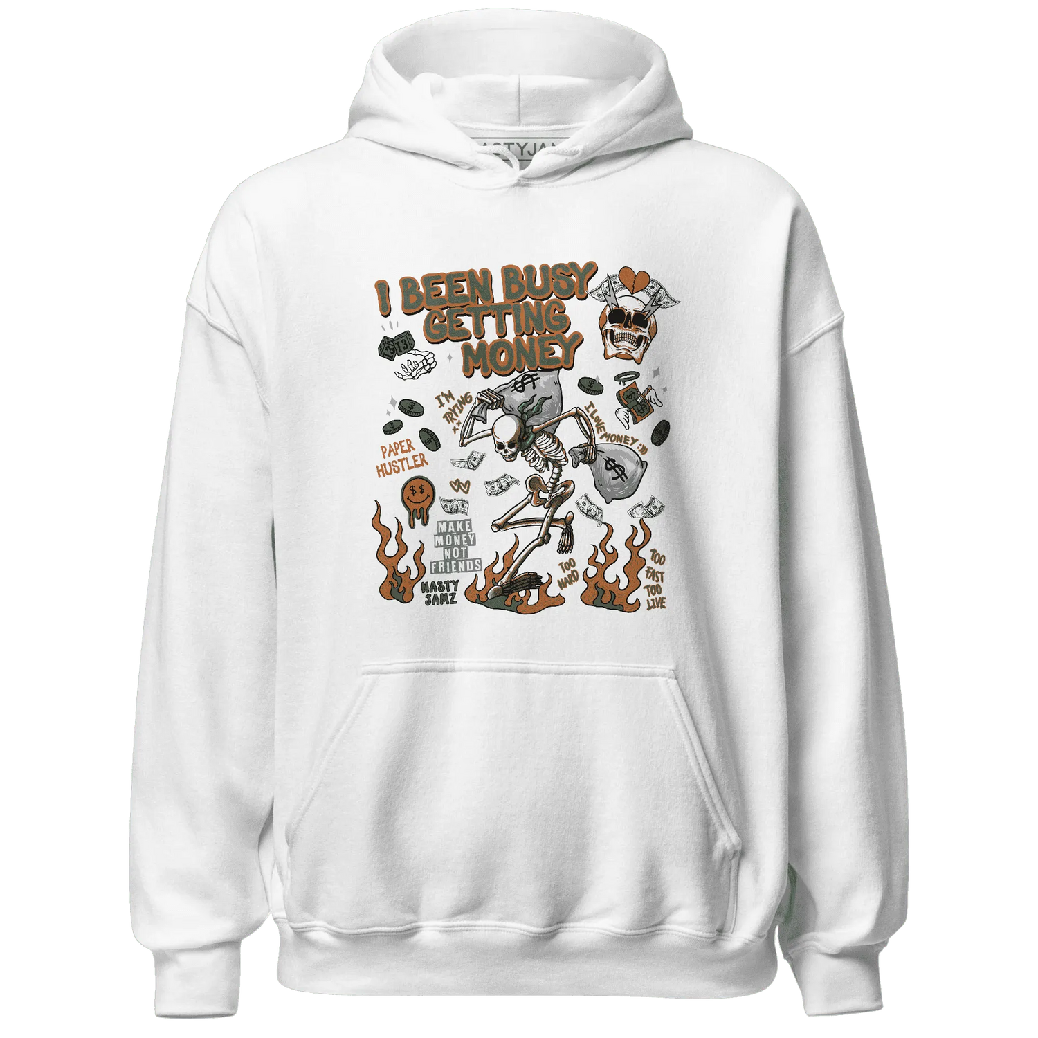 Dunk-Low-Ceramic-NastyJamz-Hoodie-Match-Busy-Getting-Money-Skull