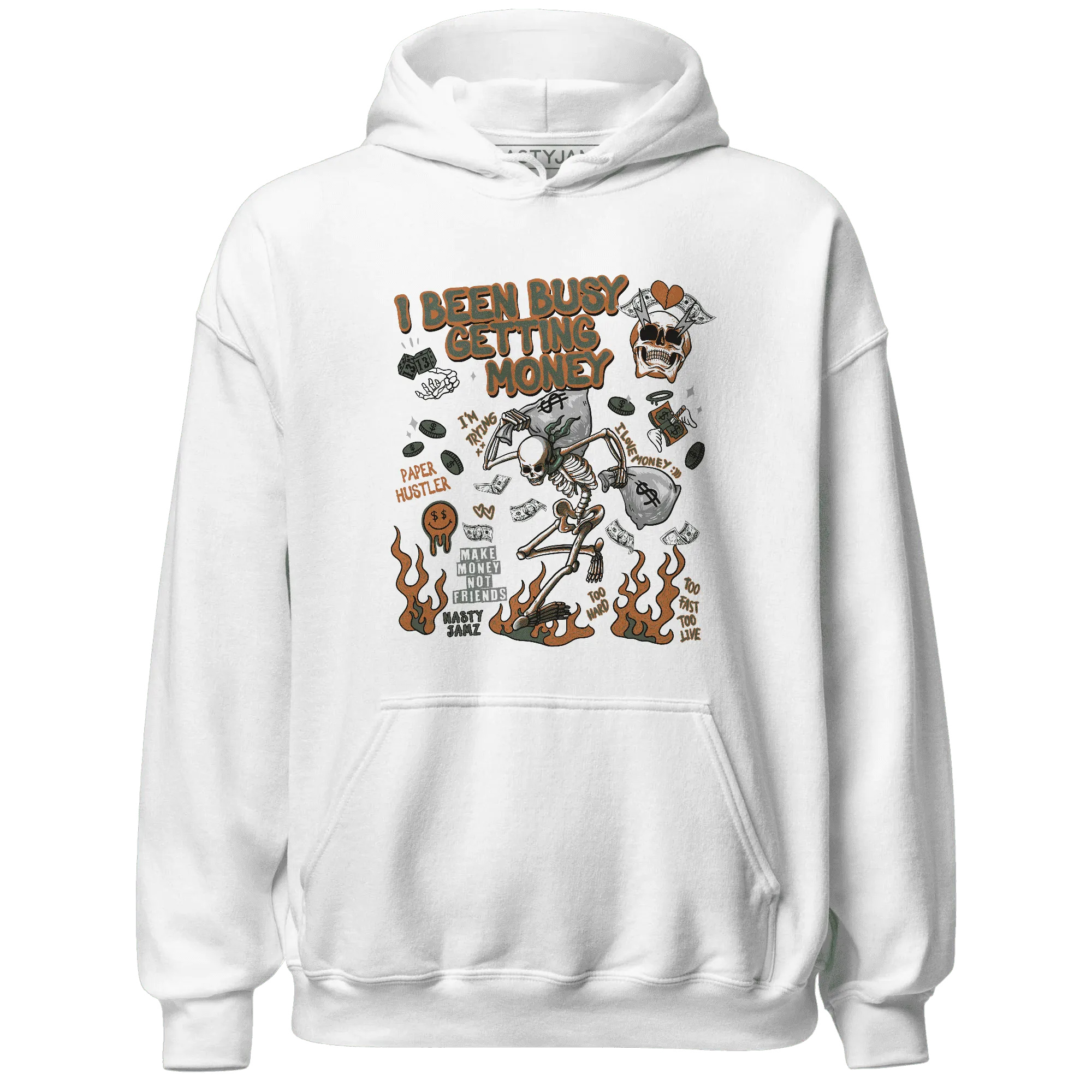 Dunk-Low-Ceramic-NastyJamz-Hoodie-Match-Busy-Getting-Money-Skull