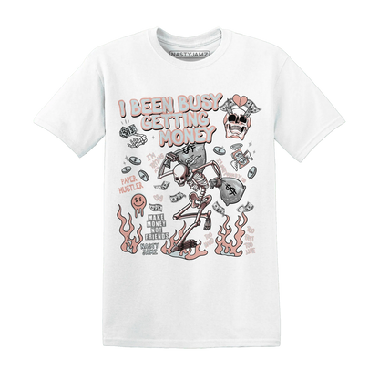 Dunk-Low-Glacier-Blue-Arctic-Orange-NastyJamz-T-Shirt-Match-Busy-Getting-Money-Skull