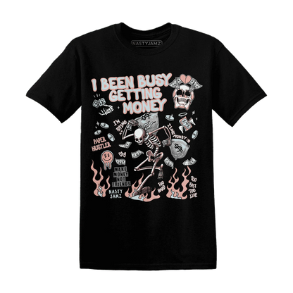 Dunk-Low-Glacier-Blue-Arctic-Orange-NastyJamz-T-Shirt-Match-Busy-Getting-Money-Skull