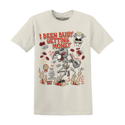 Dunk-Strawberry-Waffle-NastyJamz-T-Shirt-Match-Busy-Getting-Money-Skull