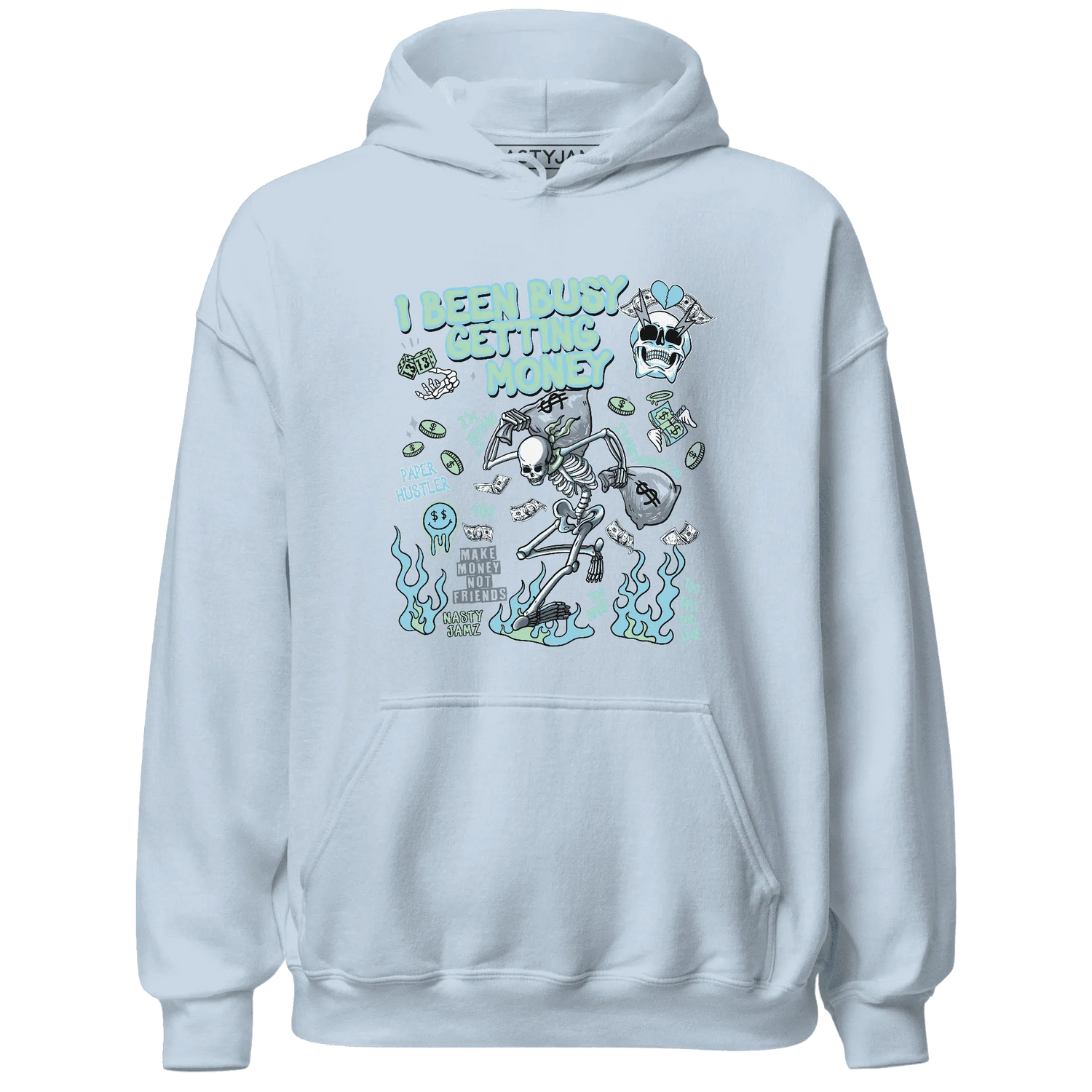 Dunk-Verdy-Visty-Blue-Gaze-Light-Arctic-Hoodie-Match-Busy-Getting-Money-Skull