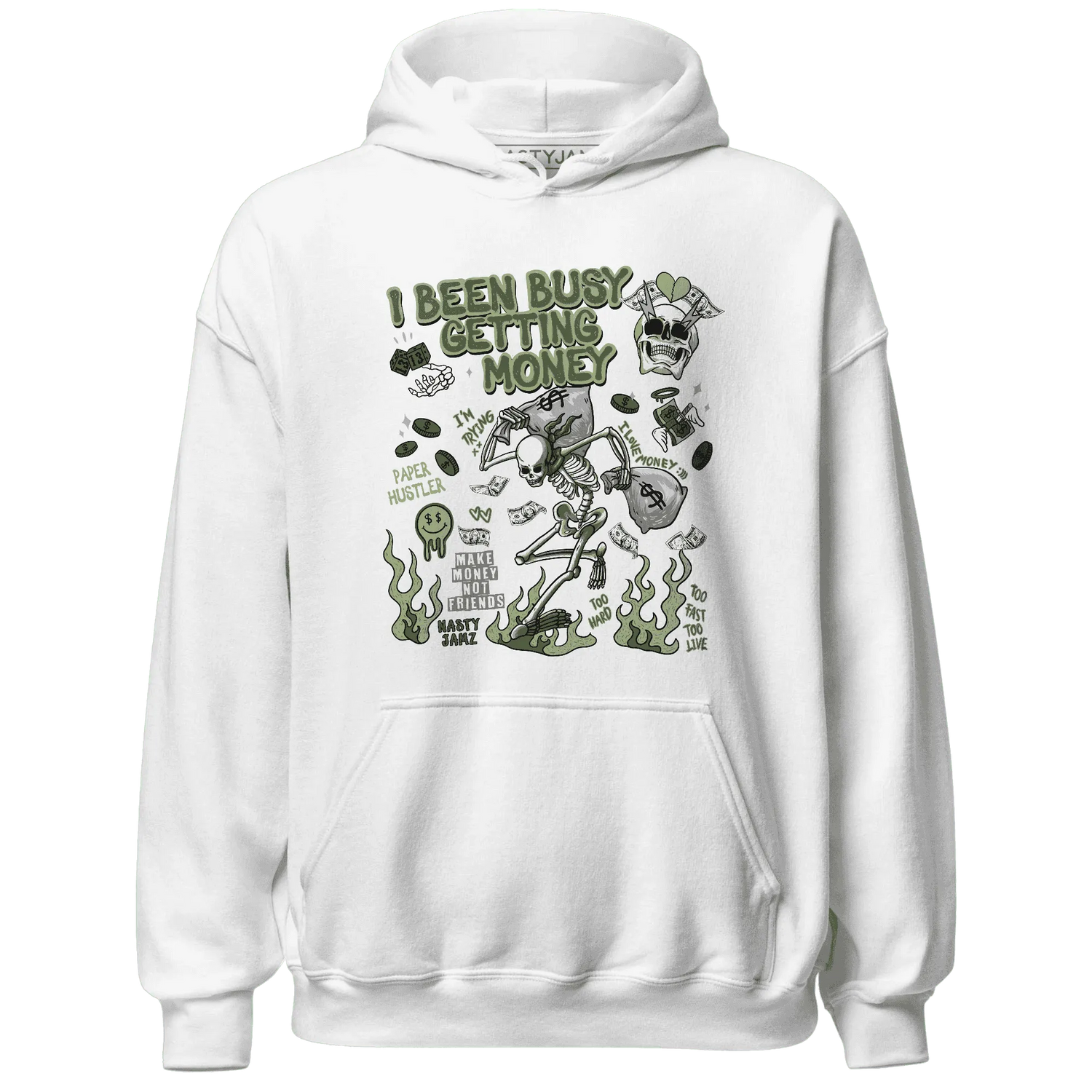 VaporMax-Plus-Alligator-NastyJamz-Hoodie-Match-Busy-Getting-Money-Skull