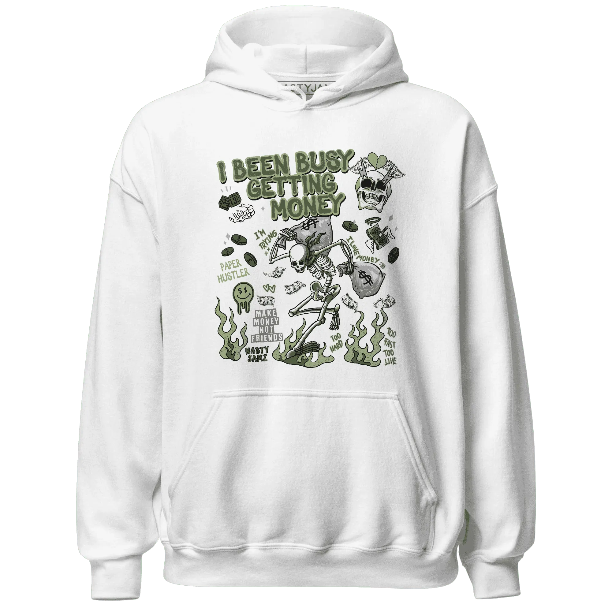 VaporMax-Plus-Alligator-NastyJamz-Hoodie-Match-Busy-Getting-Money-Skull