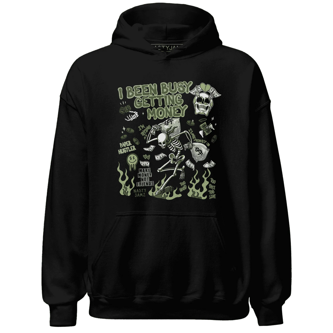 VaporMax-Plus-Alligator-NastyJamz-Hoodie-Match-Busy-Getting-Money-Skull