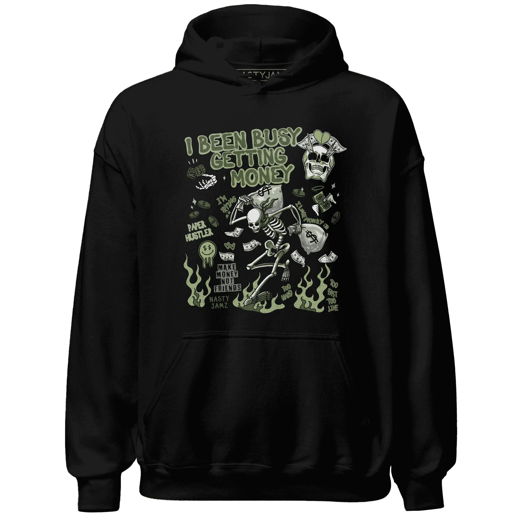 VaporMax-Plus-Alligator-NastyJamz-Hoodie-Match-Busy-Getting-Money-Skull