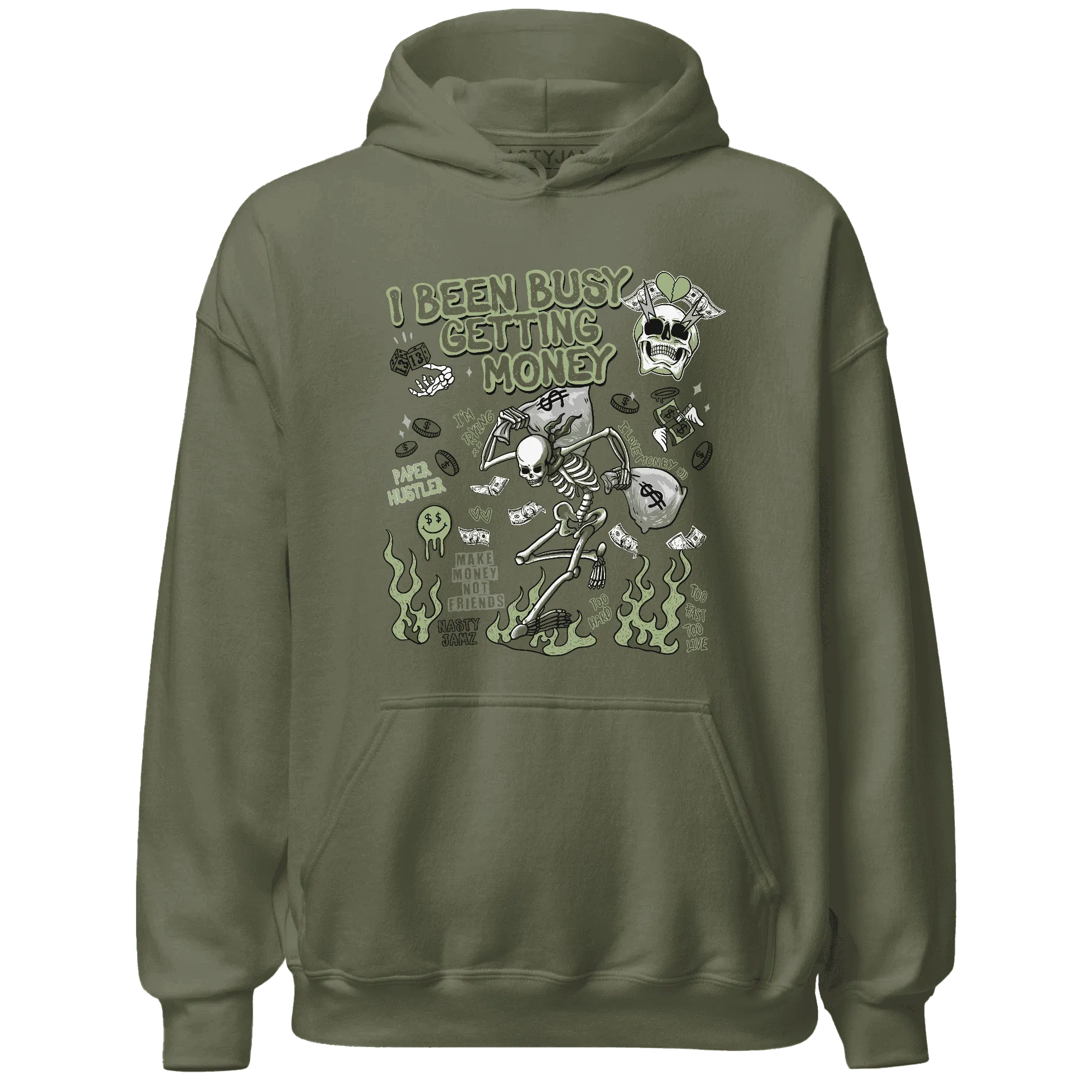 VaporMax-Plus-Alligator-NastyJamz-Hoodie-Match-Busy-Getting-Money-Skull