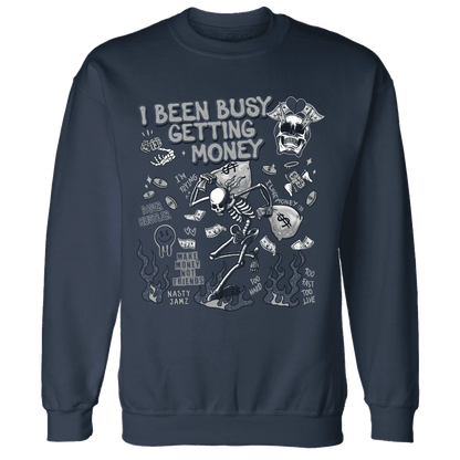 VaporMax-Plus-Midnight-Navy-White-Metallic-Silver-Sweatshirt-Match-Busy-Getting-Money-Skull