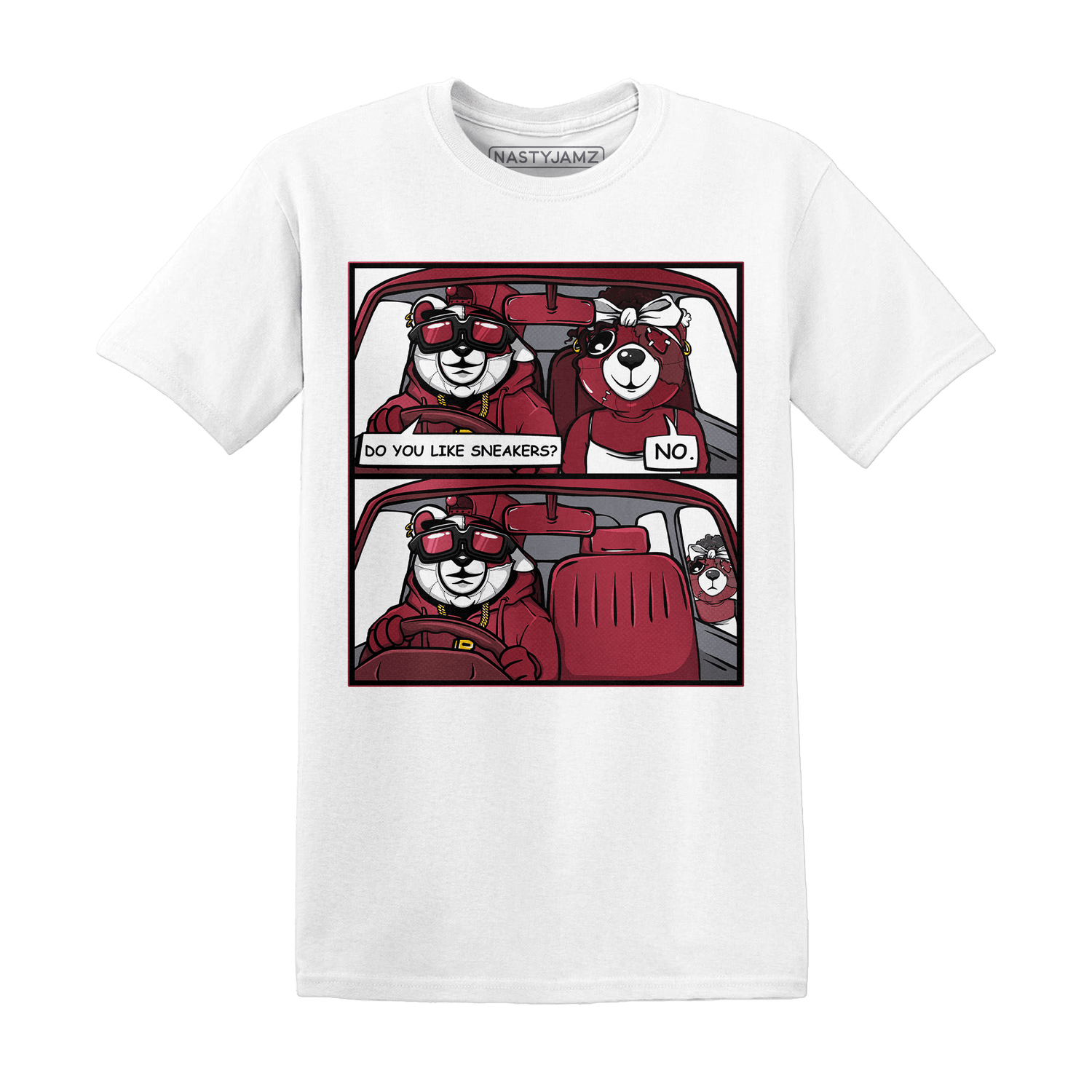 High 85 Metallic Burgundy 1s T Shirt Match Bye Her - NastyJamz