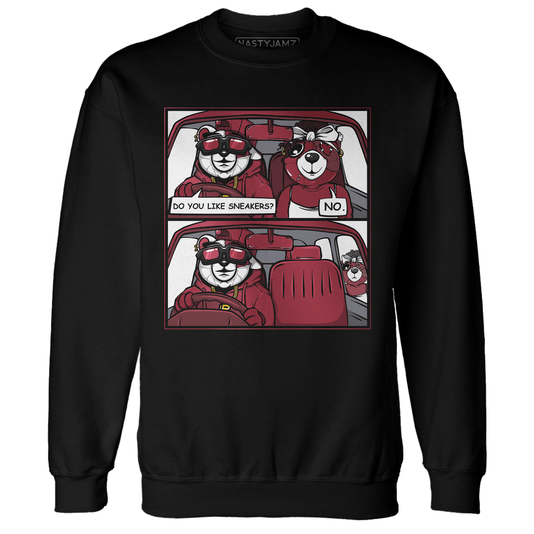 High 85 Metallic Burgundy 1s Sweatshirt Match Bye Her - NastyJamz