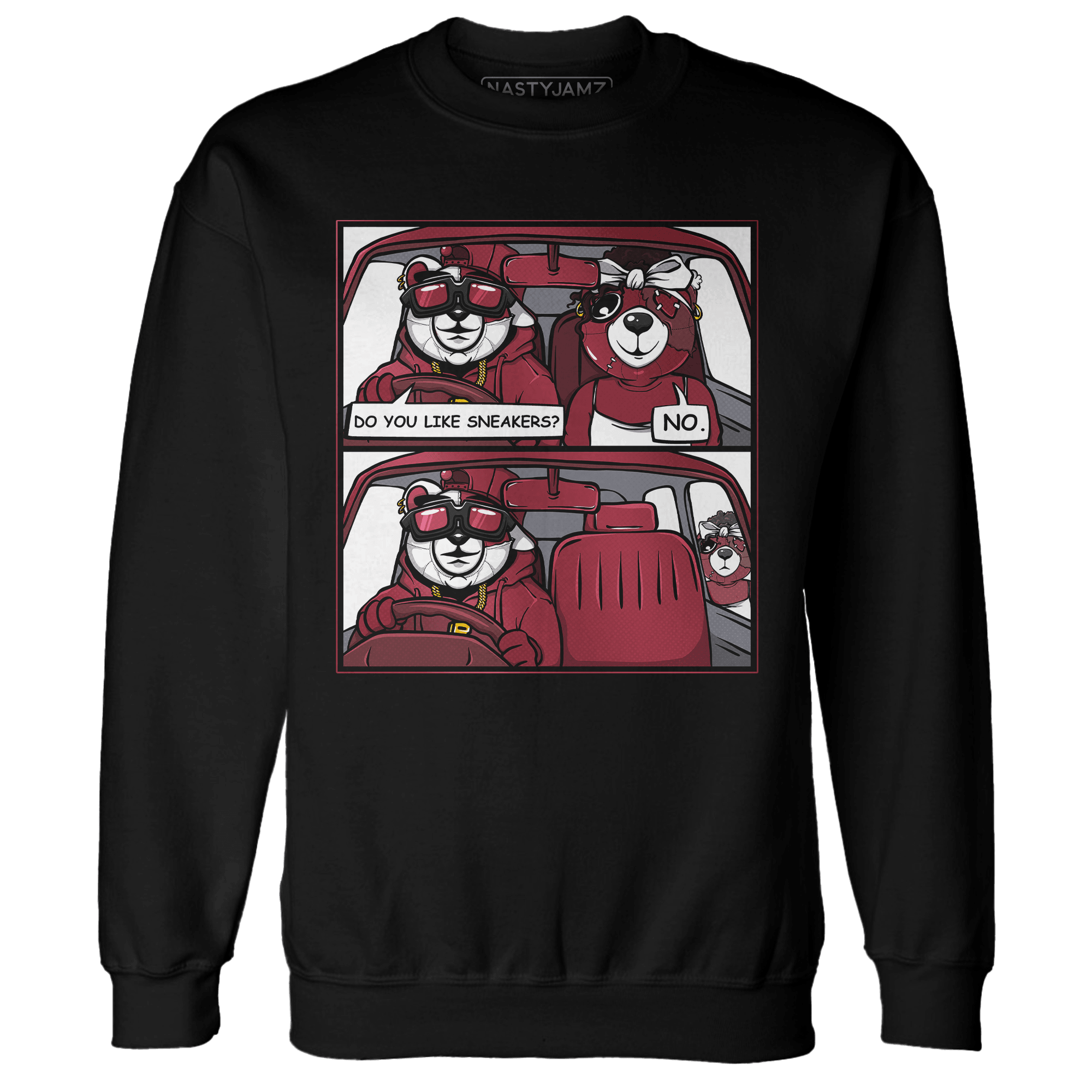 High 85 Metallic Burgundy 1s Sweatshirt Match Bye Her - NastyJamz