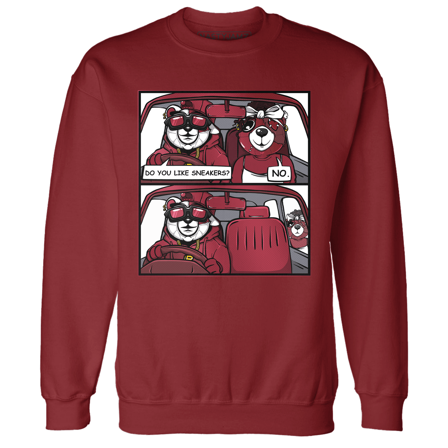 High 85 Metallic Burgundy 1s Sweatshirt Match Bye Her - NastyJamz