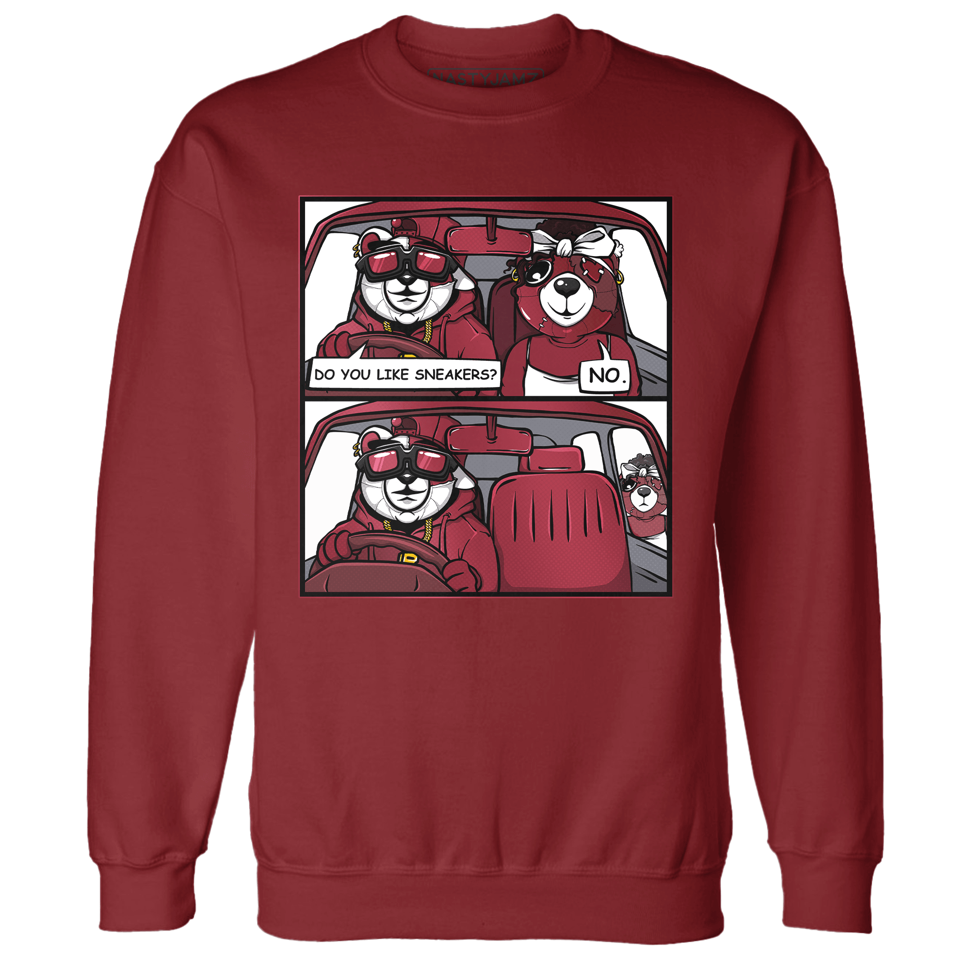 High 85 Metallic Burgundy 1s Sweatshirt Match Bye Her - NastyJamz