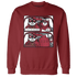High 85 Metallic Burgundy 1s Sweatshirt Match Bye Her - NastyJamz