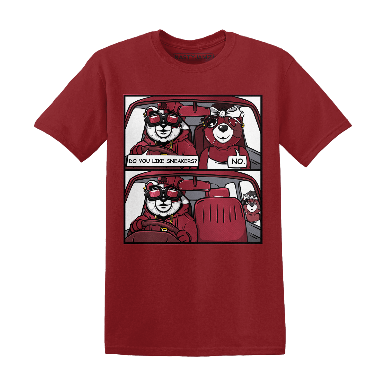 High 85 Metallic Burgundy 1s T Shirt Match Bye Her - NastyJamz