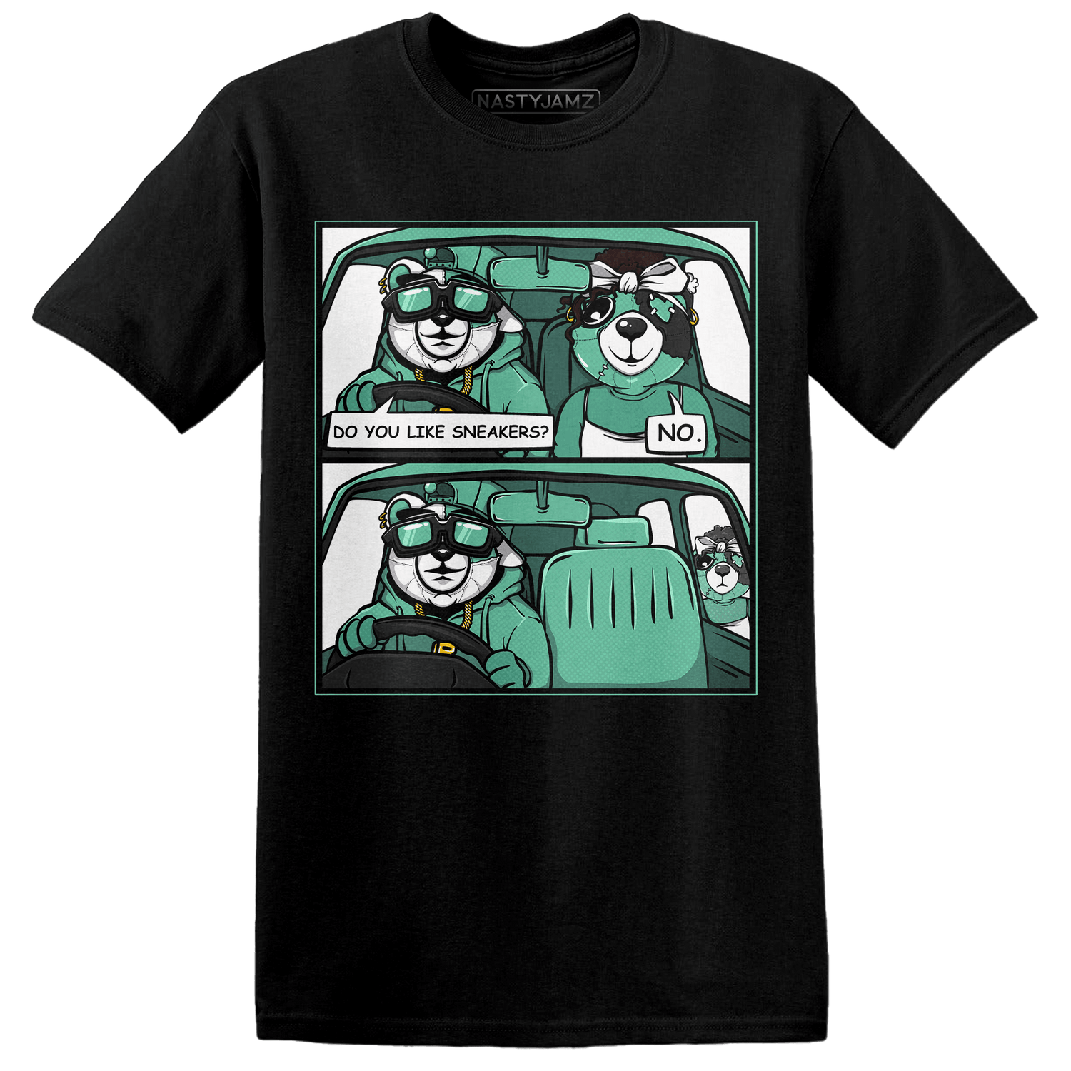 High OG Green Glow 1s T Shirt Match Bye Her - NastyJamz