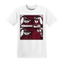 High White Team Red 1s T Shirt Match Bye Her - NastyJamz