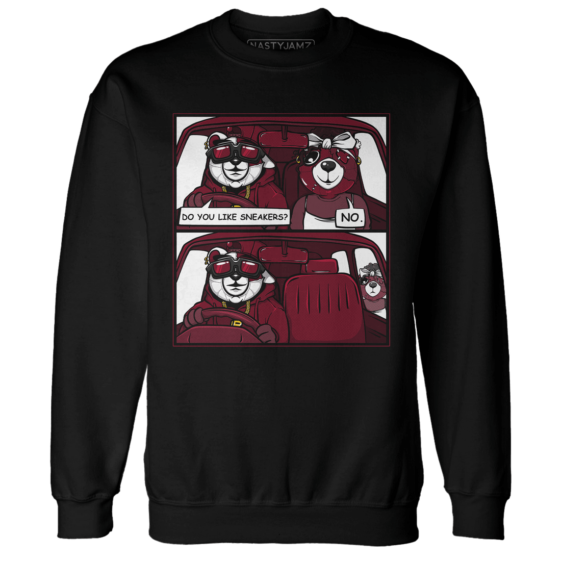 High White Team Red 1s Sweatshirt Match Bye Her - NastyJamz