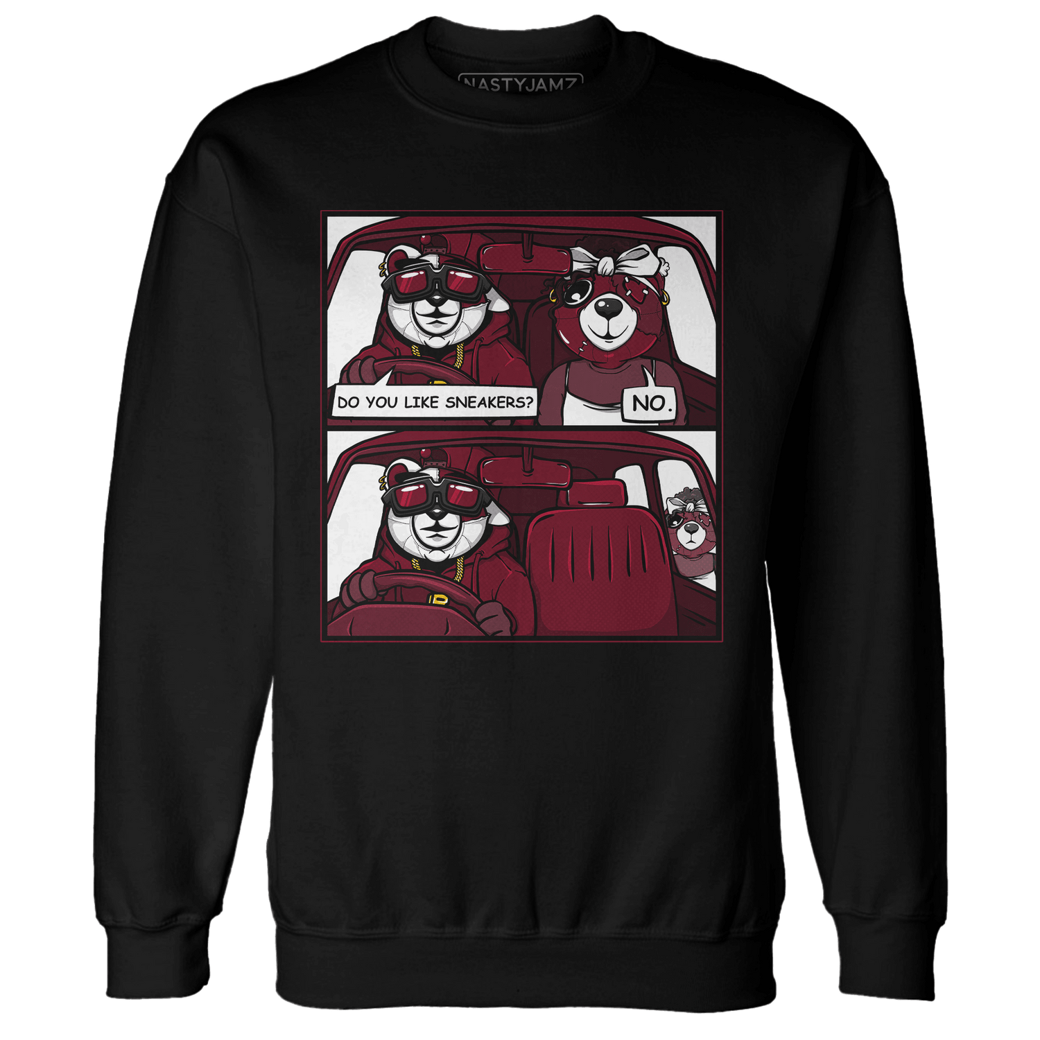 High White Team Red 1s Sweatshirt Match Bye Her - NastyJamz