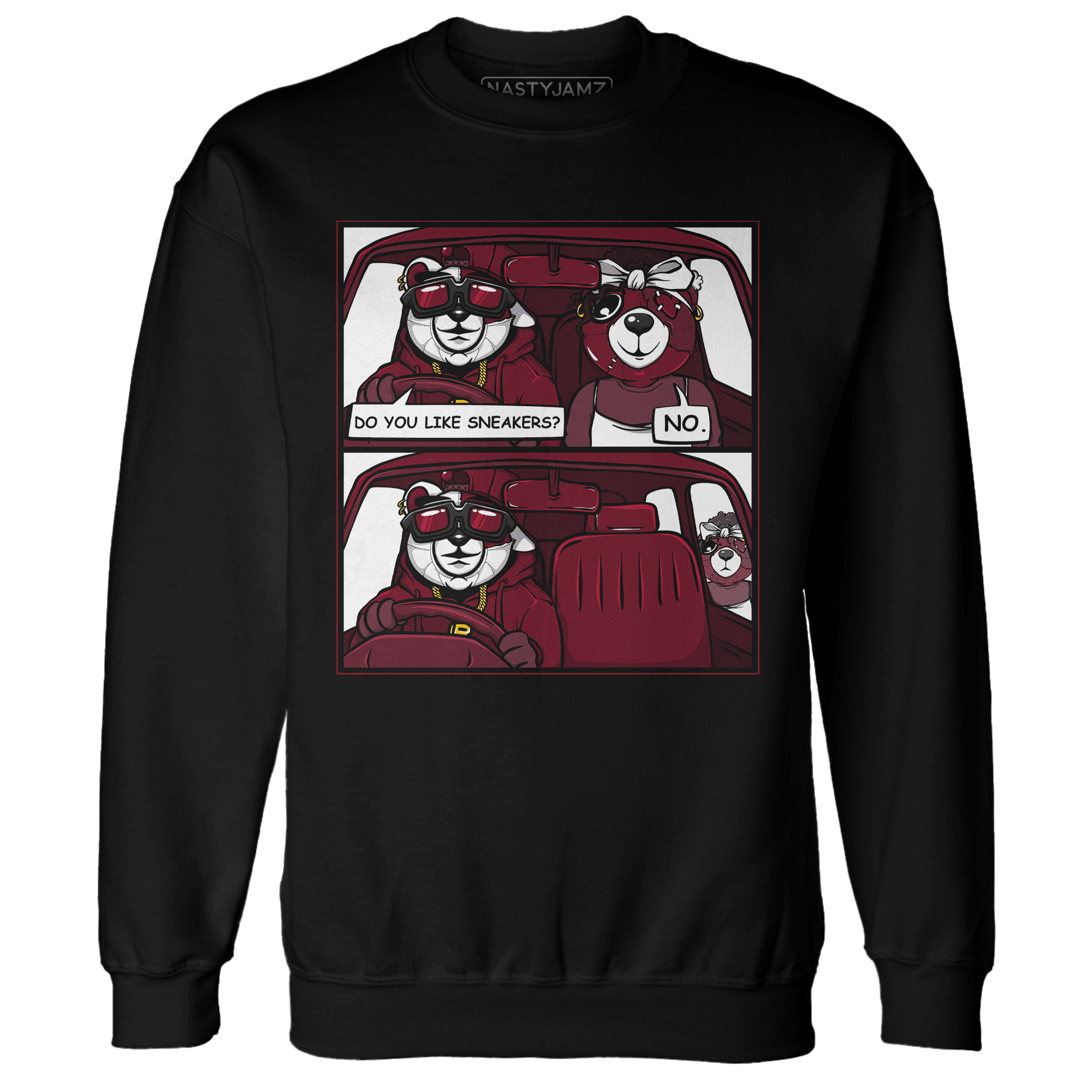 High White Team Red 1s Sweatshirt Match Bye Her - NastyJamz