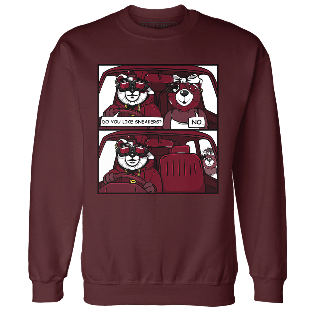 High White Team Red 1s Sweatshirt Match Bye Her - NastyJamz