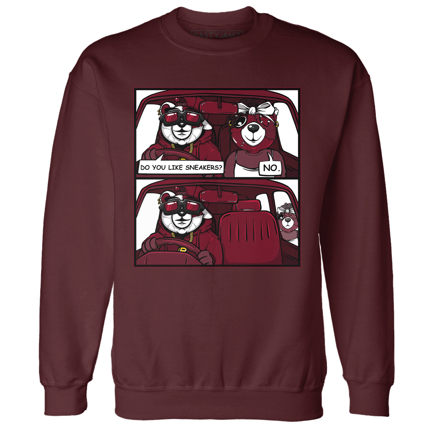 High White Team Red 1s Sweatshirt Match Bye Her - NastyJamz