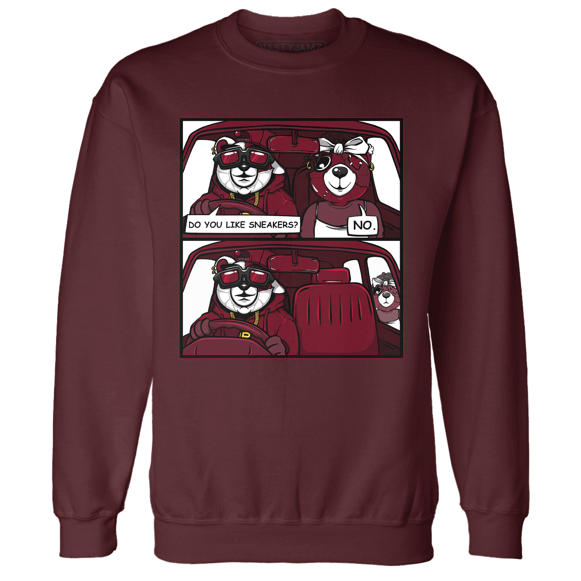 High White Team Red 1s Sweatshirt Match Bye Her - NastyJamz