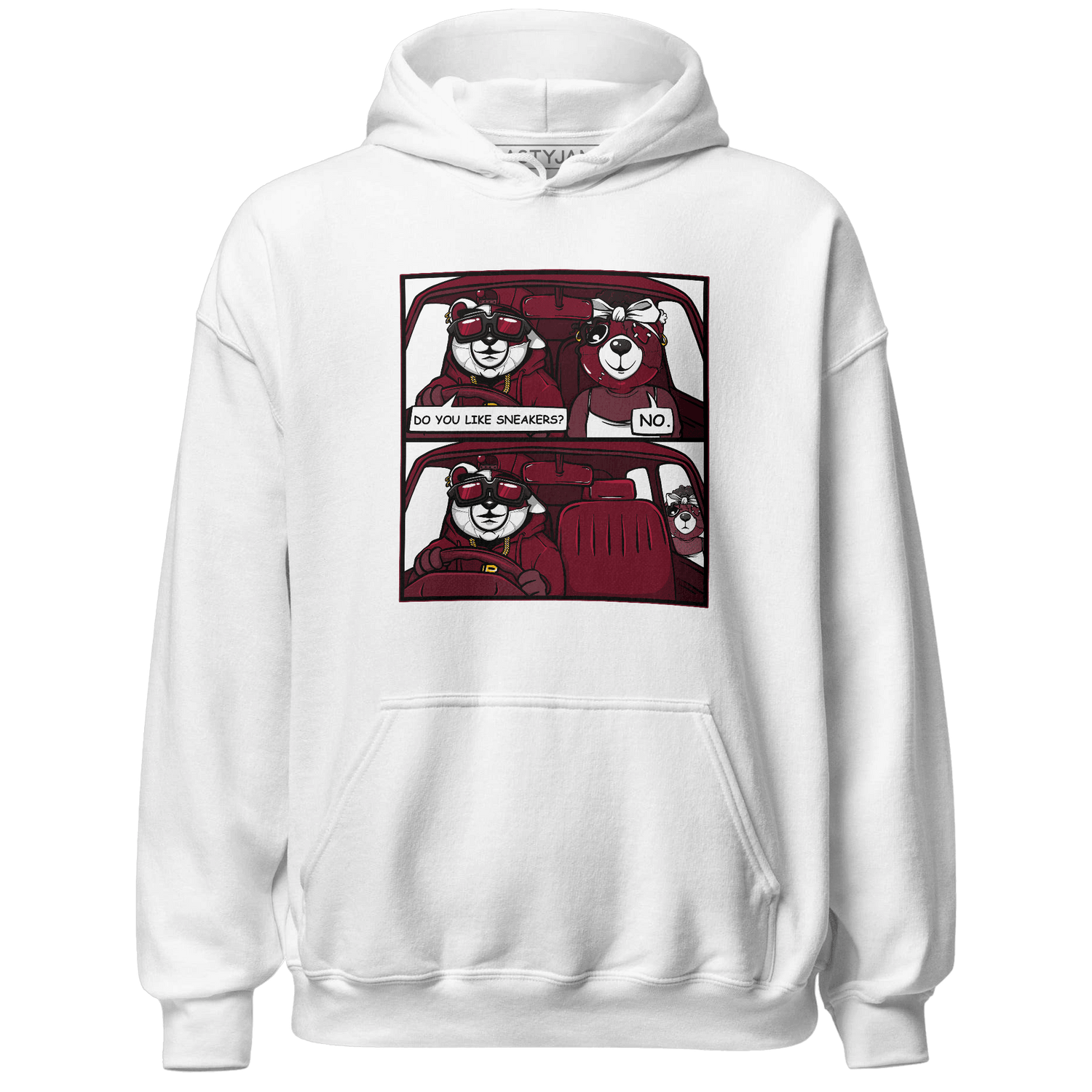 High White Team Red 1s Hoodie Match Bye Her - NastyJamz