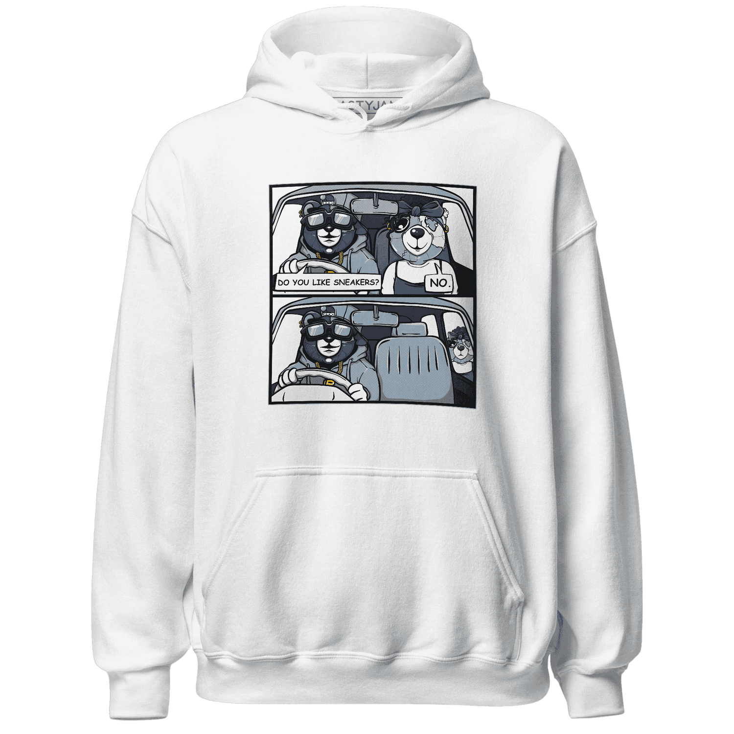 Mid Diffused Blue Grey 1s Hoodie Match Bye Her - NastyJamz