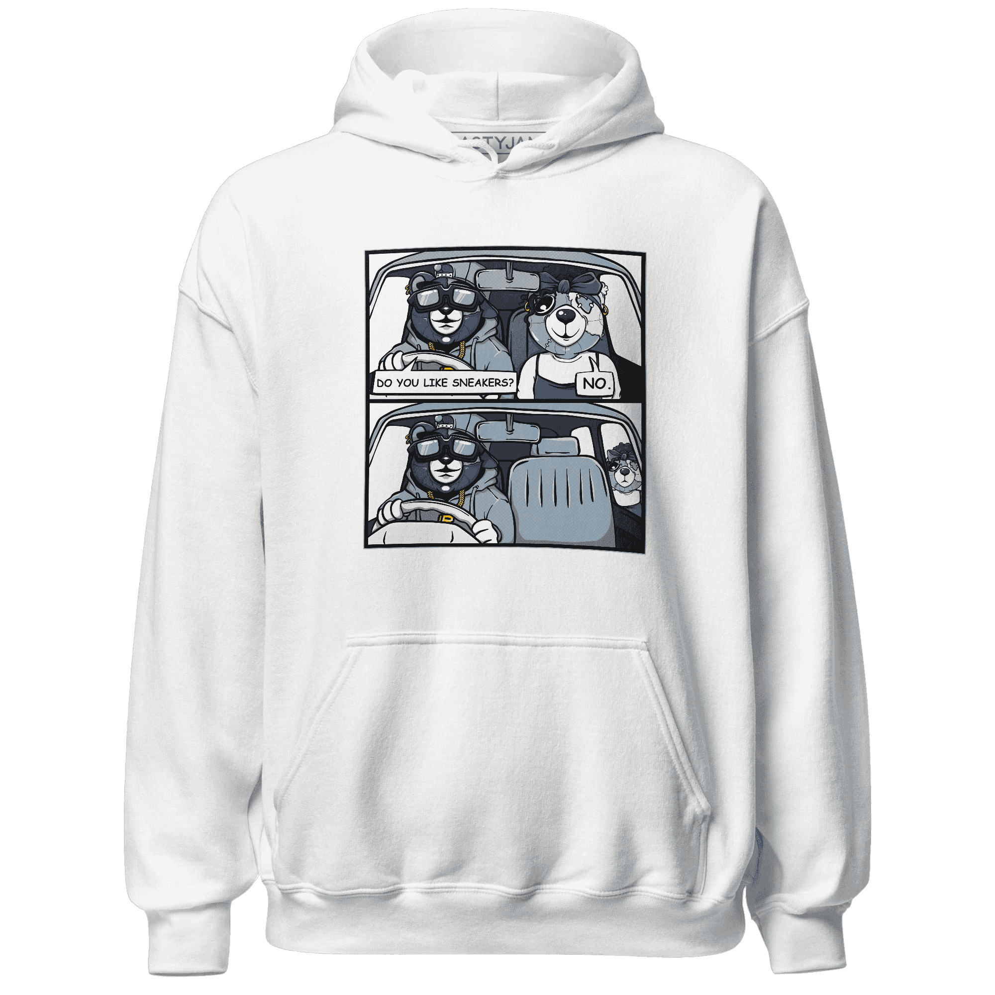 Mid Diffused Blue Grey 1s Hoodie Match Bye Her - NastyJamz