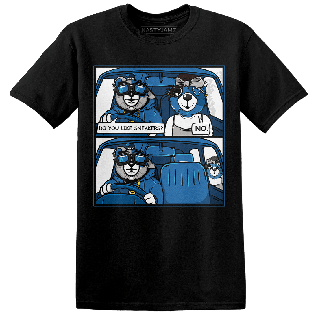 Industrial Blue 4s T Shirt Match Bye Her - NastyJamz