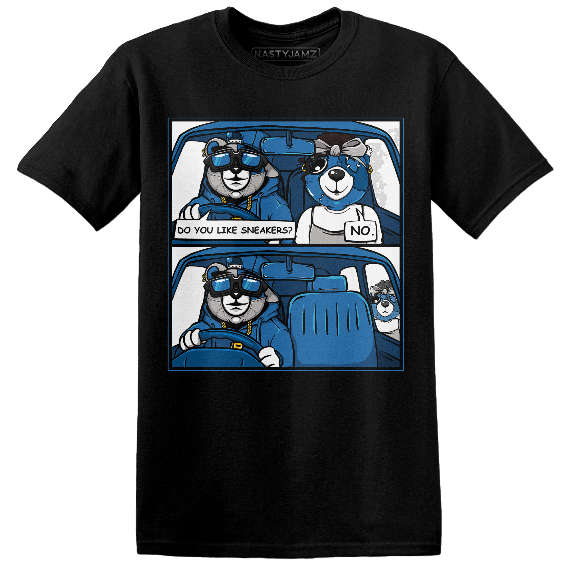 Industrial Blue 4s T Shirt Match Bye Her - NastyJamz