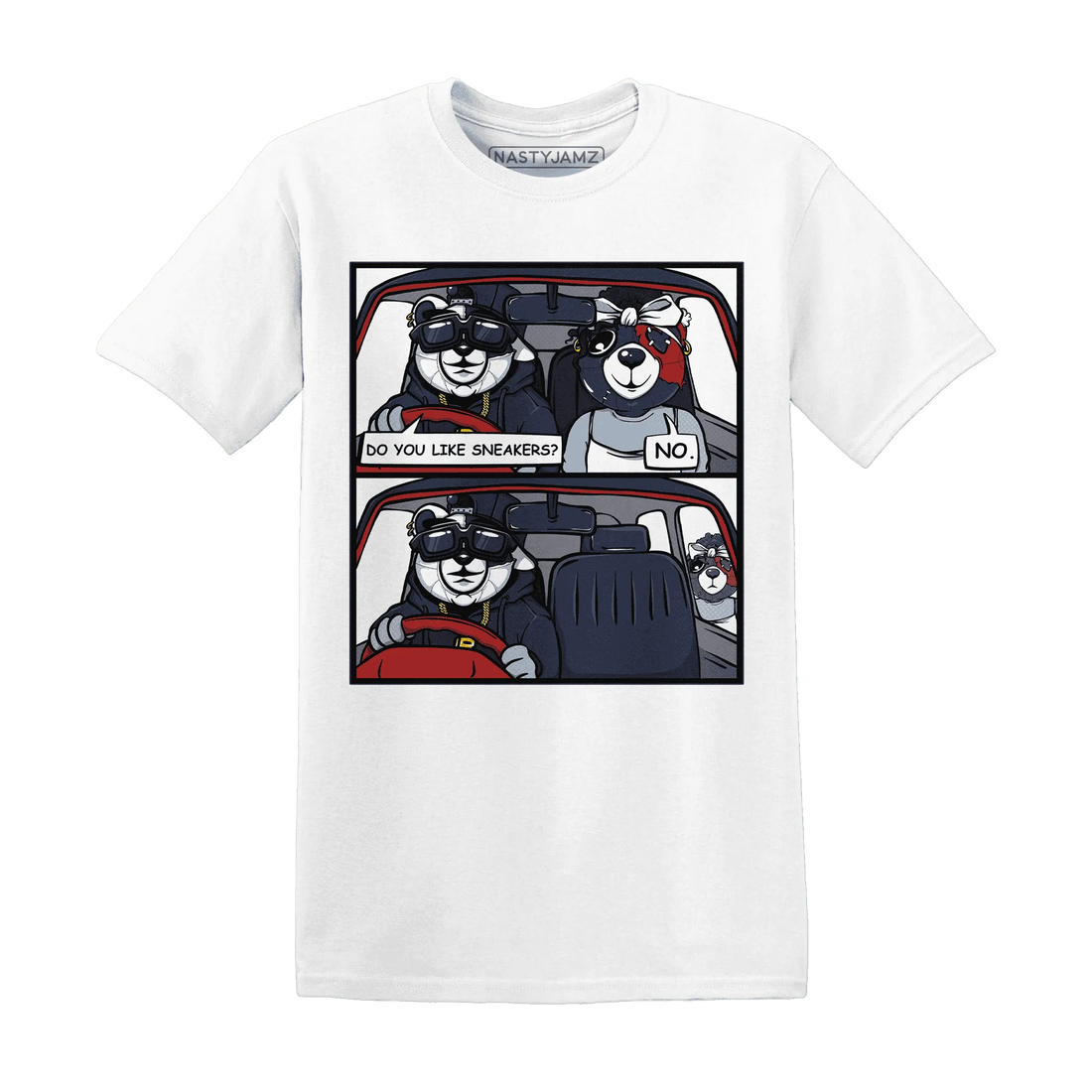 White-Navy-6s-T-Shirt-Match-Bye-Her