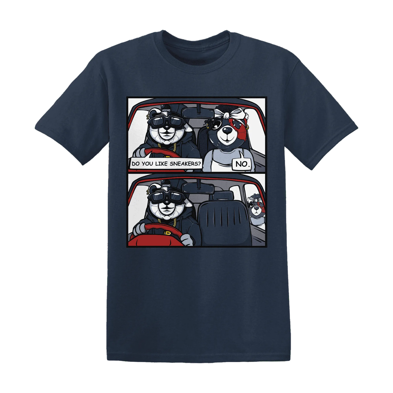 White-Navy-6s-T-Shirt-Match-Bye-Her