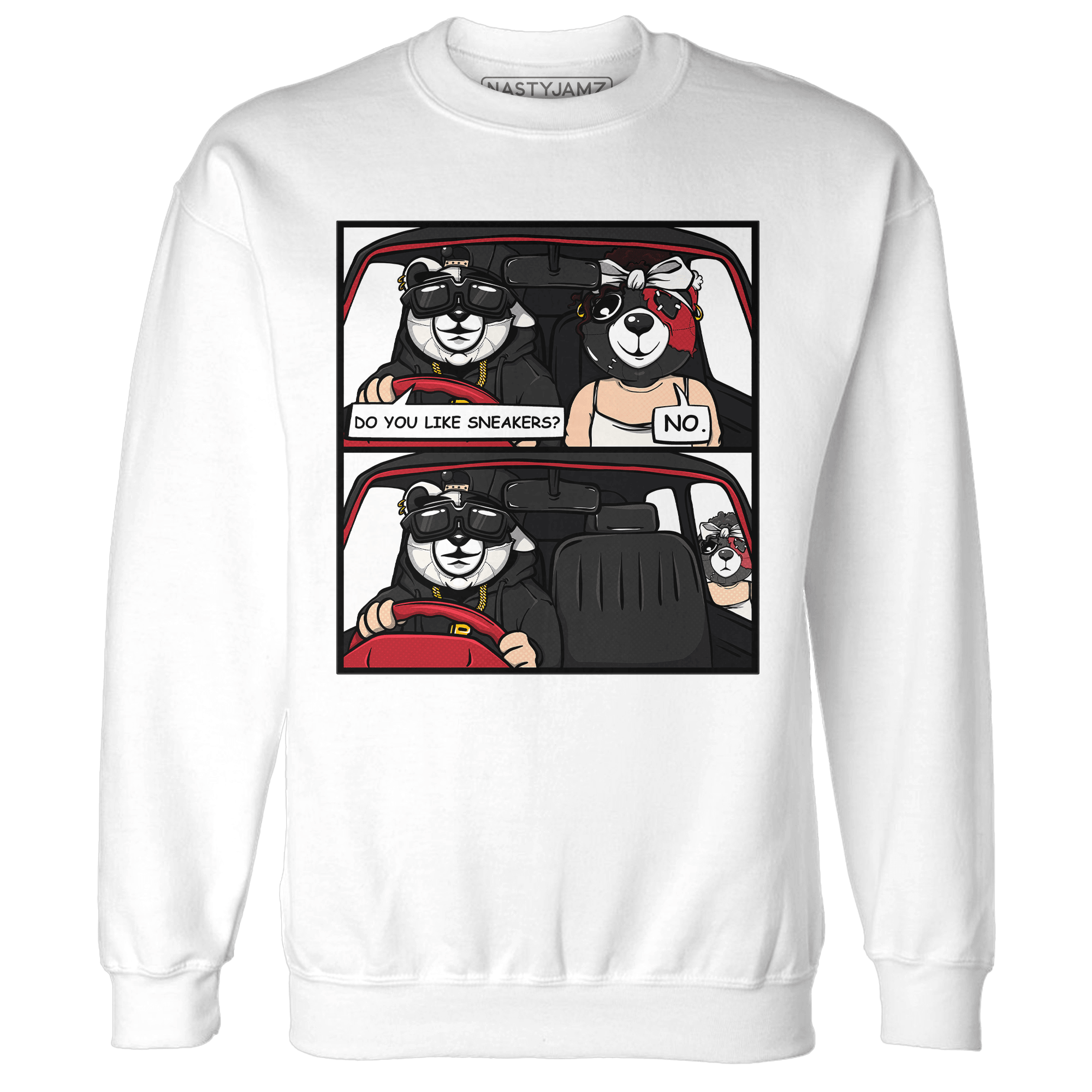 Jumman Jack University Red Sweatshirt Match Bye Her - NastyJamz