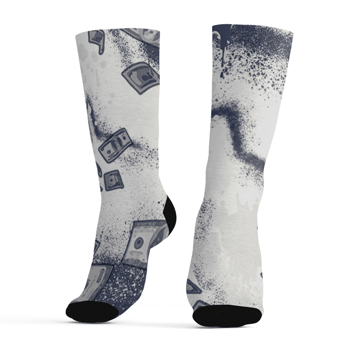 Low-Diffused-Blue-11s-Socks-Match-Cash-Money-3D-Splash-Paint